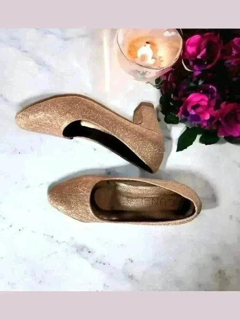 Coral Shimmer Ballerina Shoes - cunei